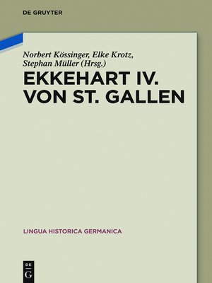 cover image of Ekkehart IV. von St. Gallen
